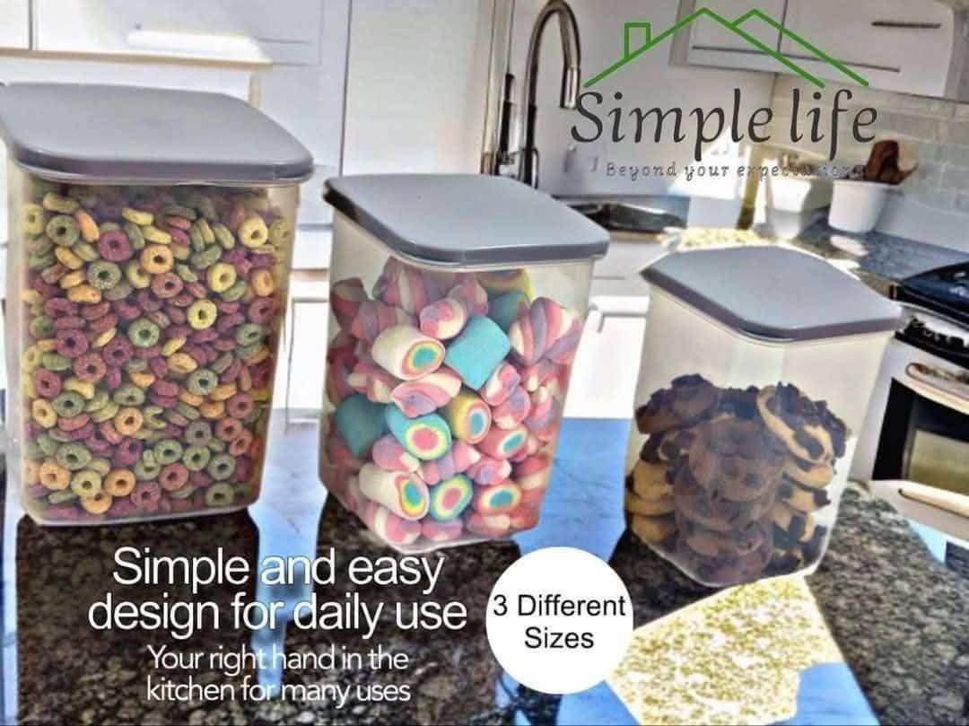 طقم بقوليات 3 قطع مربع