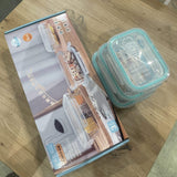 طقم ثلاجة زجاج 3 قطعة مستطيل